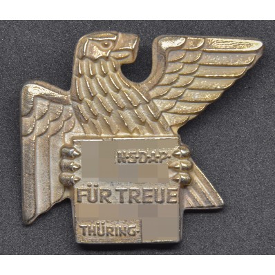 Traditions-Gauabzeichen Thüringen in Oro