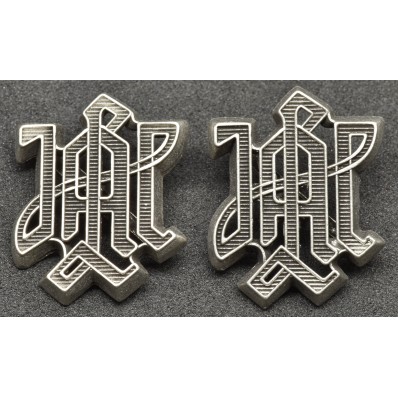 Shoulder Boards Badges - 1. SS-Panzer-Division "Leibstandarte SS Adolf Hitler" (Silver)