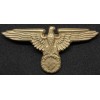 SS Eagle Hat Badge Gold (no markings)