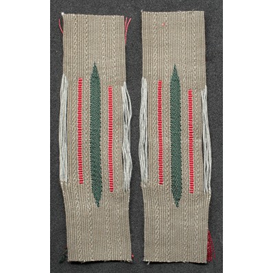 BeVo "Litzen" Collar Tabs - Artillery (Red)