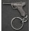 Luger P08 keychain (Black Grips)