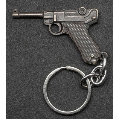 Luger P08 Schlüsselanhänger (Schwarze Griffschalen)