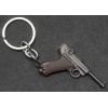 Portachiavi Luger P08 (Guancette Marroni)