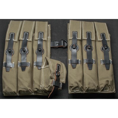 MP40 Ammunition Pouches with Waffenamt Markings - Green
