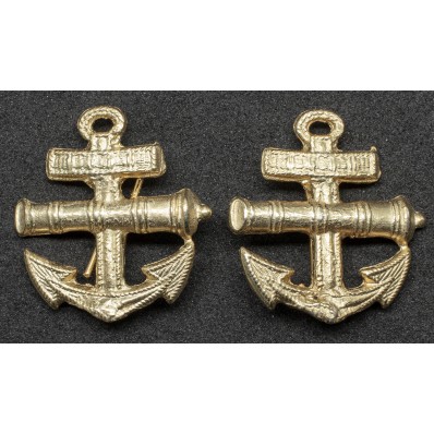 Shoulder Straps Badge - Kriegsmarine Artillery Mechanic