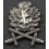 Accessorio per Nastro - Foglie di Quercia con Spade (Argento)