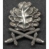 Bandabzeichen - Eichenlaub mit Schwertern (Silber)