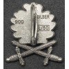 Ribbon Badge - Oak Leaves with Swords (Silver)