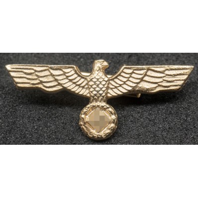 Ribbon Badge - Eagle for Heer Long Service Medals (Gold)