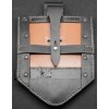 Custodia Type II per Pala Pieghevole (Klappspaten) in Cuoio Nero