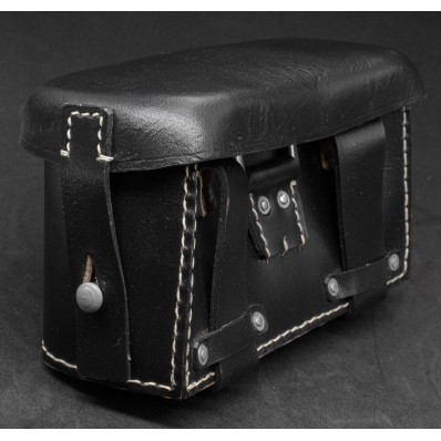 WH/SS Medical Pouch in Black Leather