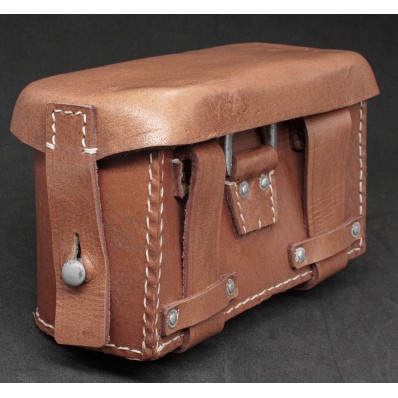 WH/LW Medical Pouch in Brown Leather