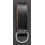Passante in Cuoio Nero con D-Ring Grigio