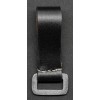Black Leather Belt Loop with Square D-ring