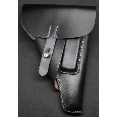 Walther P38 Holster – Soft Shell Black Leather