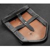 Type I Black Leather Carrier for the Klappspaten Folding Shovel