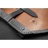 Type-I-Tragetasche aus schwarzem Leder für den Klappspaten