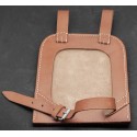 Custodia per Pala (Spaten) Dritta in Cuoio Marrone – Retro Pieno