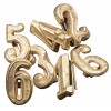 Gold Metal Numbers for German WWII Shoulder Boards