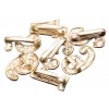 Gold Metal Numbers for German WWII Shoulder Boards