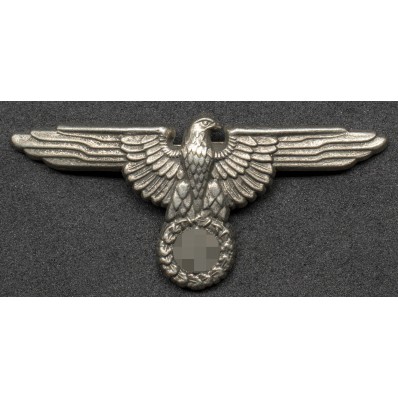 SS Eagle for Schirmmütze IN BRASS - Deschler & Sohn, München (Silver)