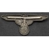 SS Eagle for Schirmmütze IN BRASS - Deschler & Sohn, München (Silver)