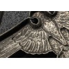 SS-Mützenadler für die Schirmmütze AUS MESSING - Deschler & Sohn, München (Silber)