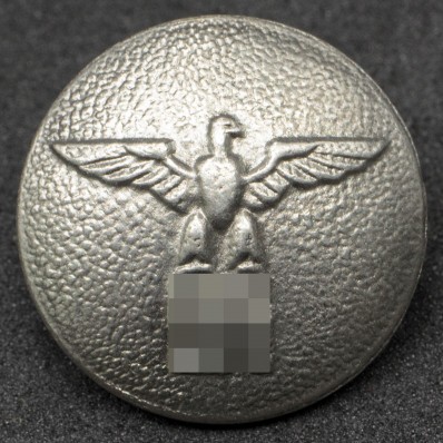 German Uniform Button with Eagle – 24 mm Silver
