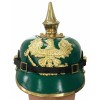 Prussian Wartime Feldgrau Leather Ersatz Pickelhaube for Enlisted Ranks and NCOs