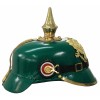Prussian Wartime Feldgrau Leather Ersatz Pickelhaube for Enlisted Ranks and NCOs