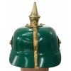 Prussian Wartime Feldgrau Leather Ersatz Pickelhaube for Enlisted Ranks and NCOs