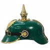 Prussian Wartime Feldgrau Leather Ersatz Pickelhaube for Enlisted Ranks and NCOs