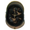 Prussian Wartime Feldgrau Leather Ersatz Pickelhaube for Enlisted Ranks and NCOs