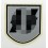Helm-Abziehbild - SS Französische Freiwillige Silbernes Schild