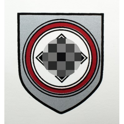 Helmet Decal - SA Feldherrnhalle Shield with Swastika