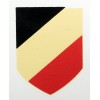 Helmet Decal - National Tricolour Shield (Late War Variant)