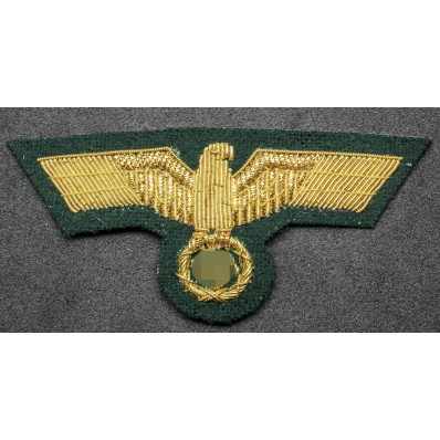 German Army General Officer Breast Eagle – Bottle Green Backing