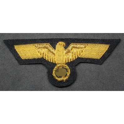 Kriegsmarine Officer Tunic Breast Eagle – Black Backing