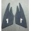 Cloth Insignia - Black Shirts (for coat 18x6.5)