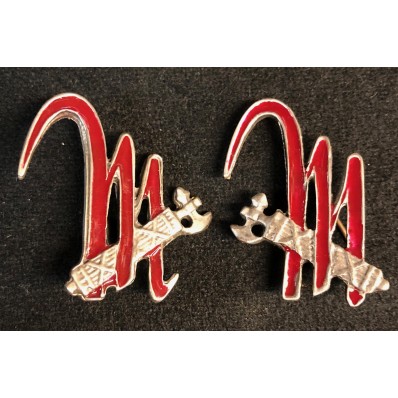 Fregio per Mostrine - Battaglione "M" (Coppia)