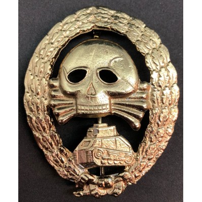 Distintivo Partecipazione In Combattimenti Con Unità Corazzate In Spagna - Legione Condor (Oro)