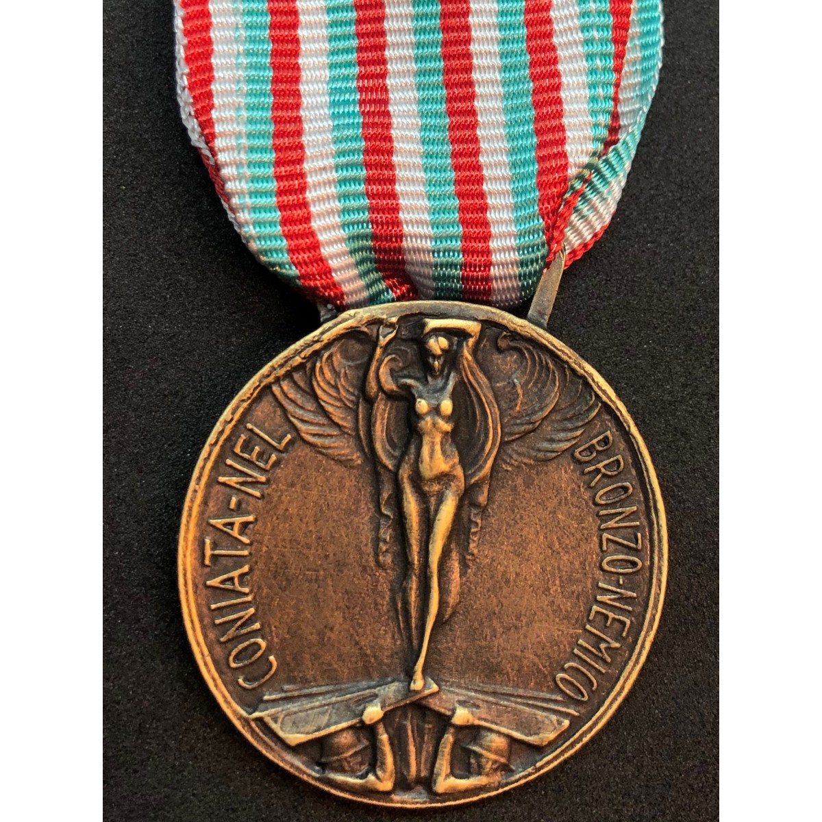 Nastro nastrino originale d'epoca medaglia volontari di guerra 1915 1918 