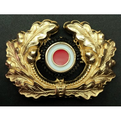 Eichenlaubkranz Mit Korkade Schirmmütze (Gold)