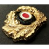 Eichenlaubkranz Mit Korkade Schirmmütze (Gold)
