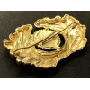 Eichenlaubkranz Mit Korkade Schirmmütze (Gold)