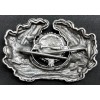 Eichenlaubkranz Mit Korkade Schirmmütze (Silber)