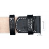 Black Leather Belt for Officers